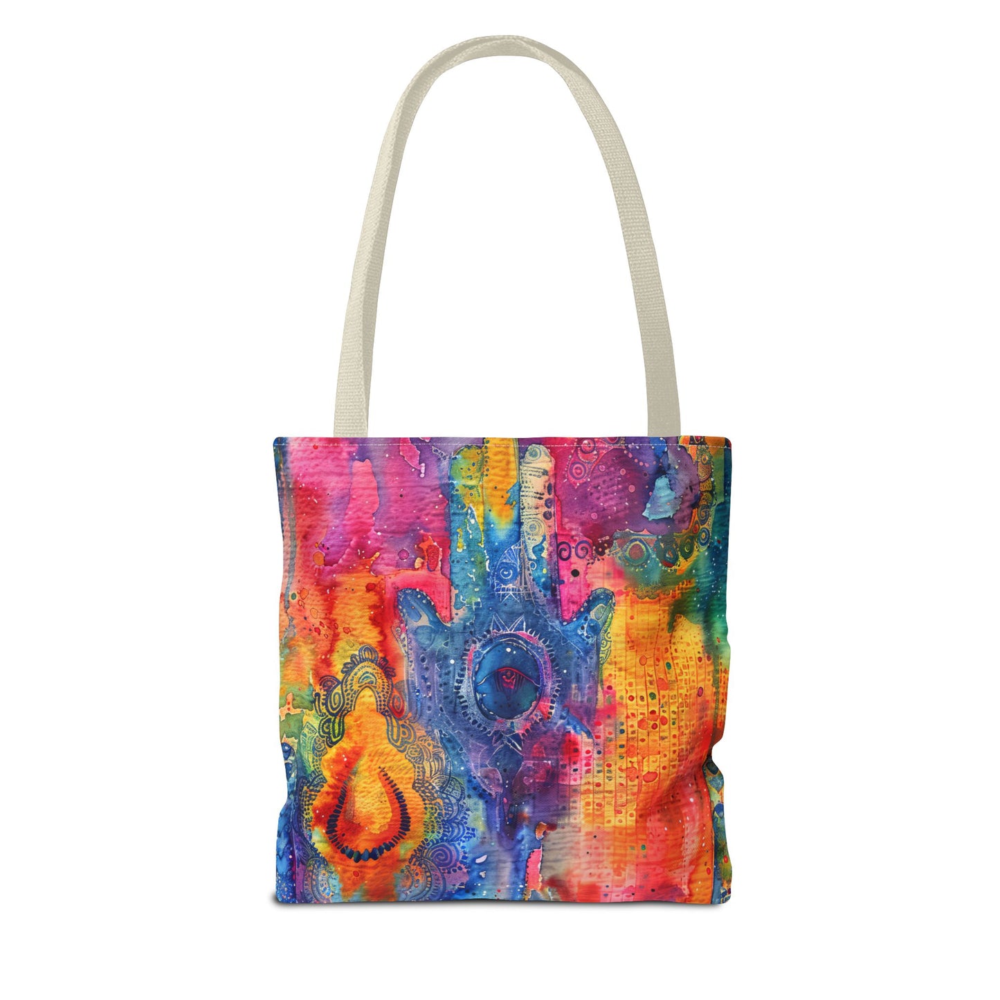 Prismatic Hamsa . Tote Bag for Everyday Use