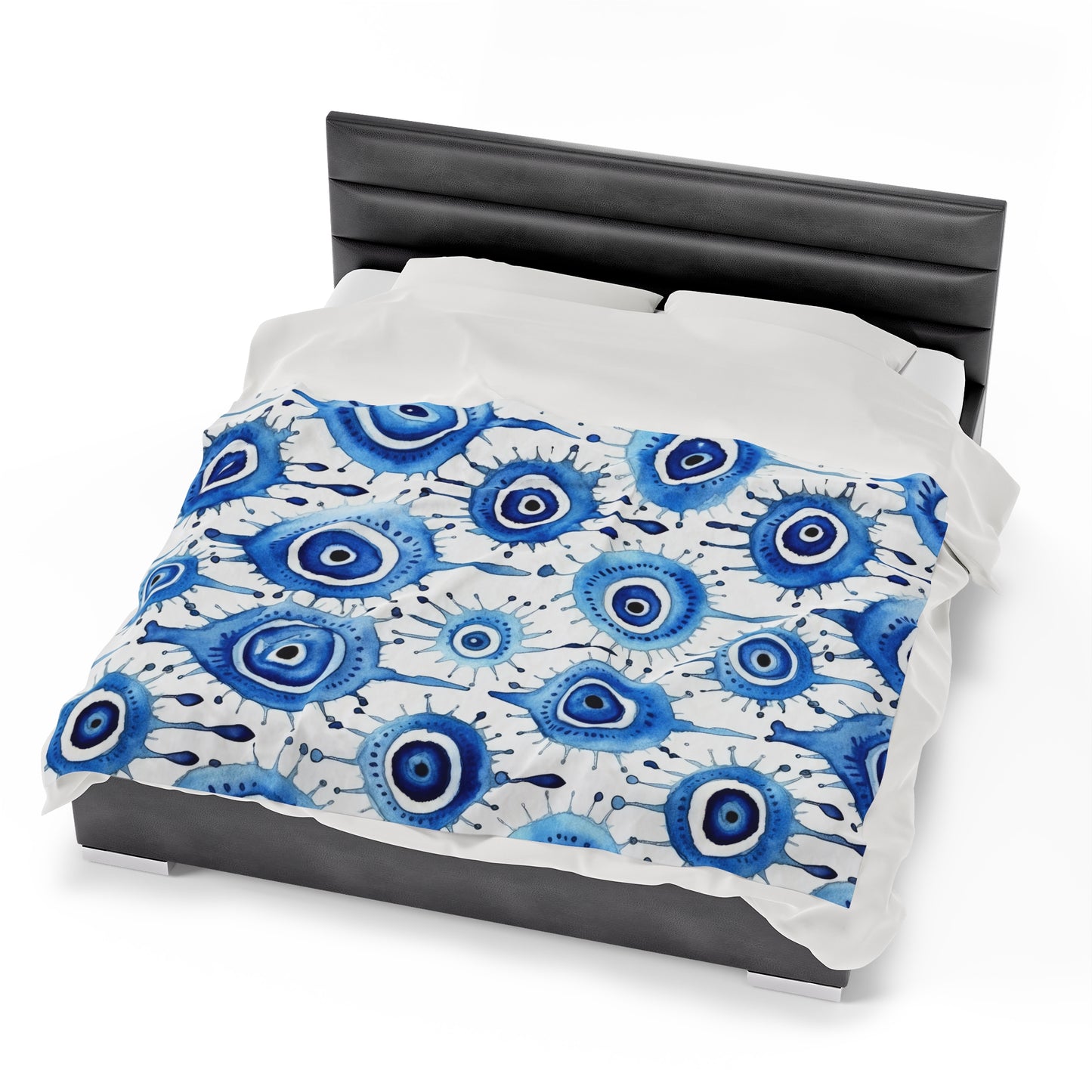 Velveteen Plush Blanket. Evil Eye Cry