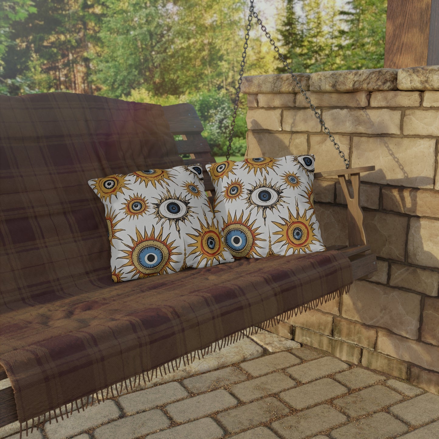 Ethereal Eyeful. Outdoor Pillows