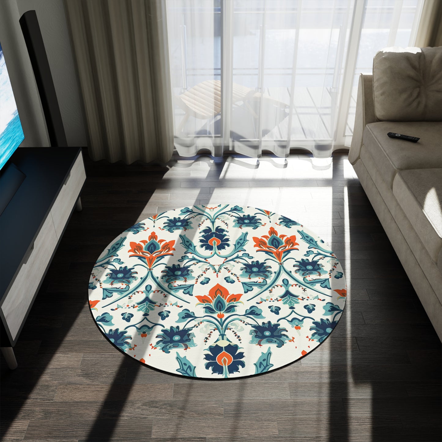 Dunes Dalliance. Round Rug