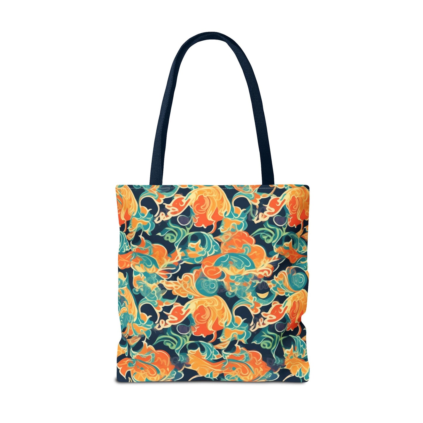 Tangerine Twilight Tapestry. Tote Bag for Everyday Use
