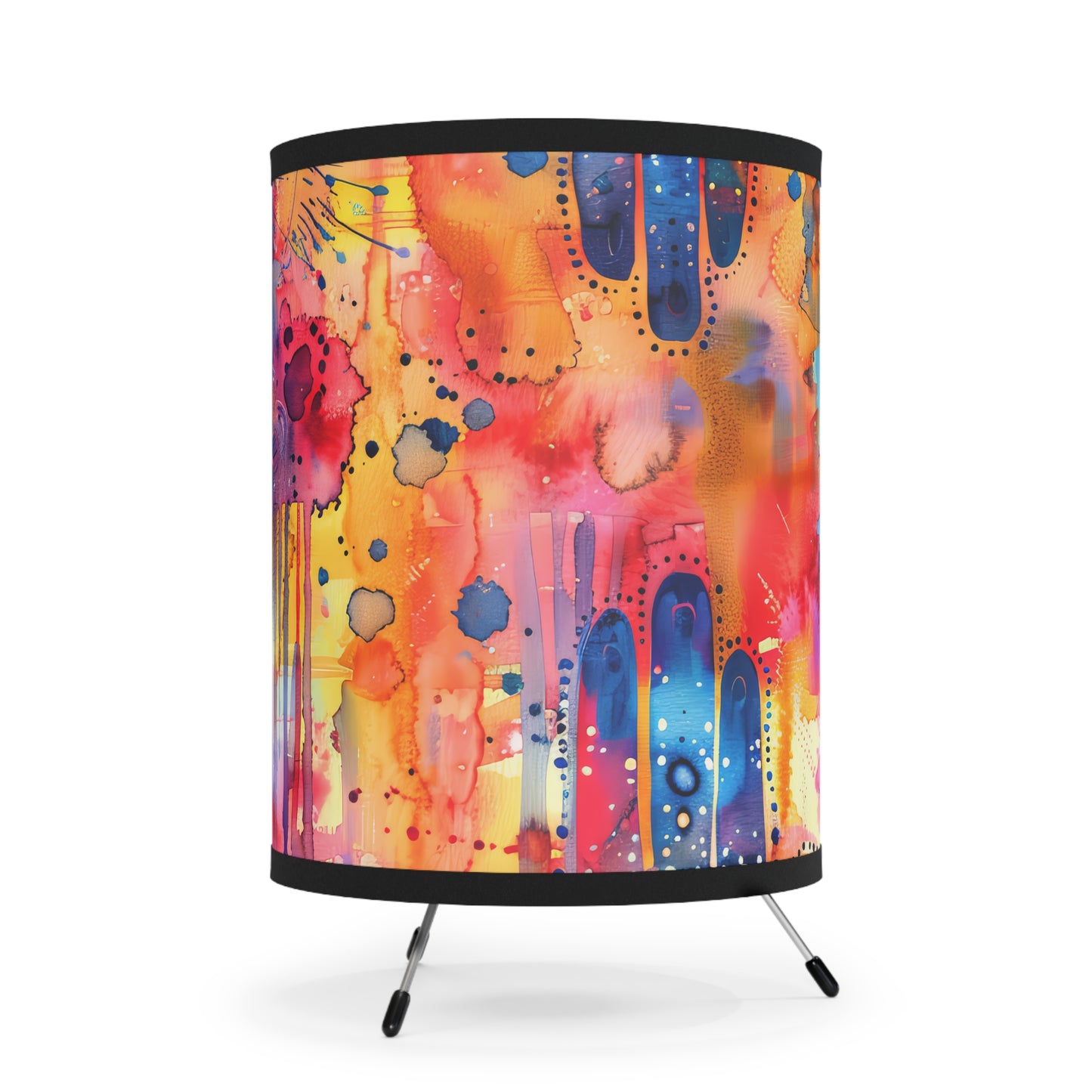 Chromatic Protector Hamsa -. Modern Tripod Lamp