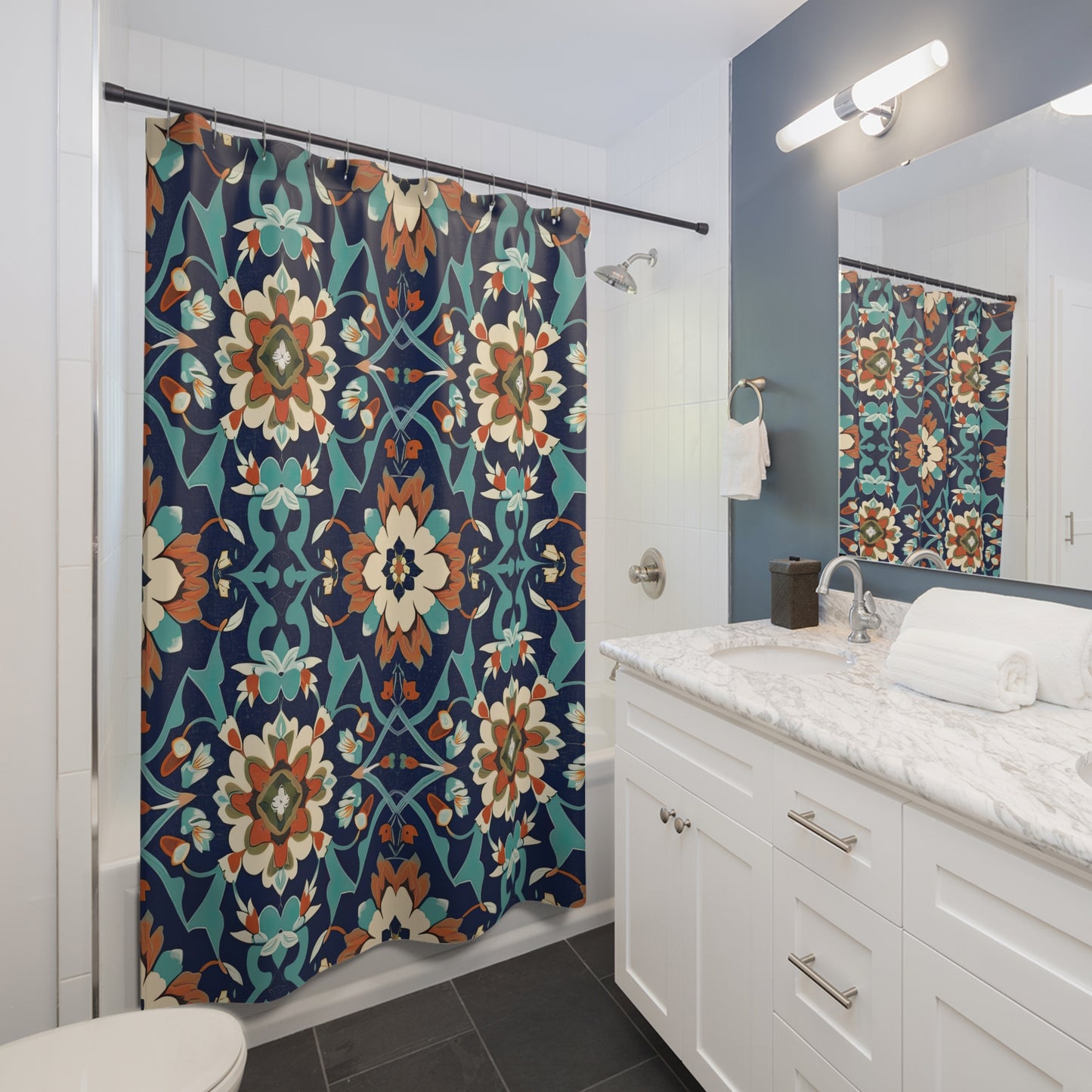 Fabled Fez Fantasy . Shower Curtains