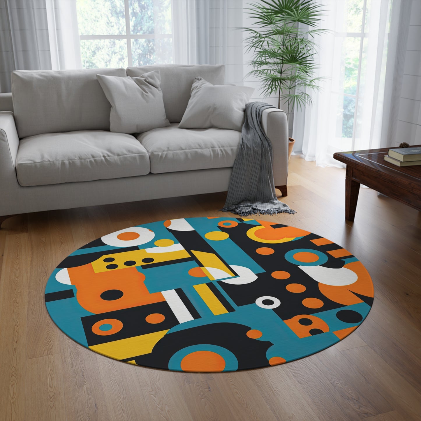 Analog Alchemy .Round Rug