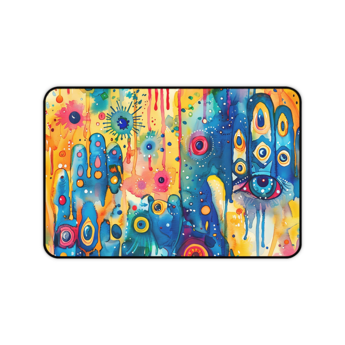 Aurora Talisman Hamsa. Desk Mat - Stylish Office Organizer