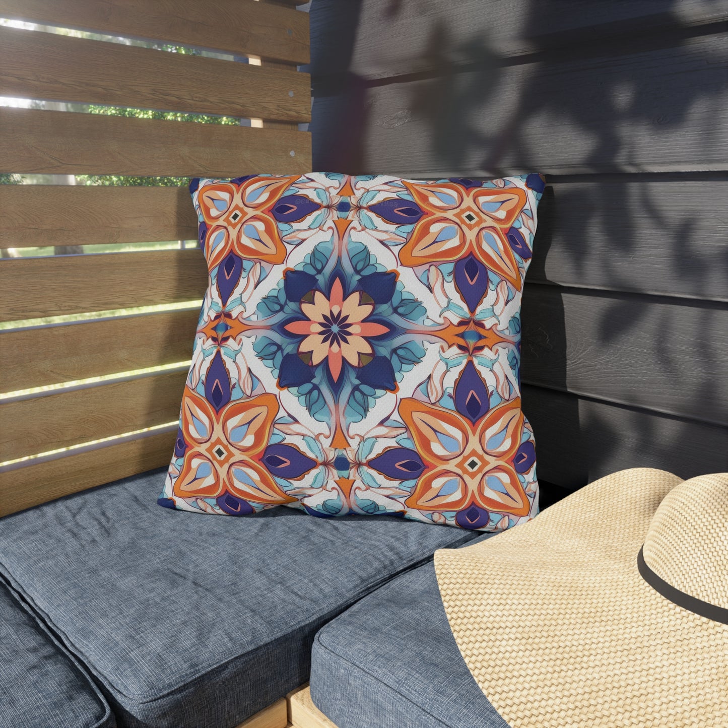 Moroccan Moonlight Sonata . Outdoor Pillows