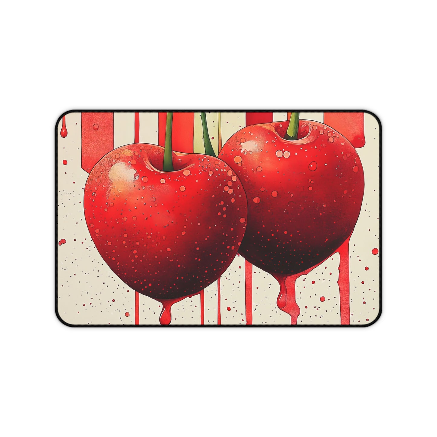 Cherry Drip Esence Desk Mat - Stylish Office Organizer