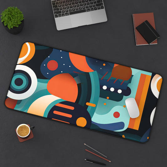 Retro Futurism. Desk Mat - Stylish Office Organizer