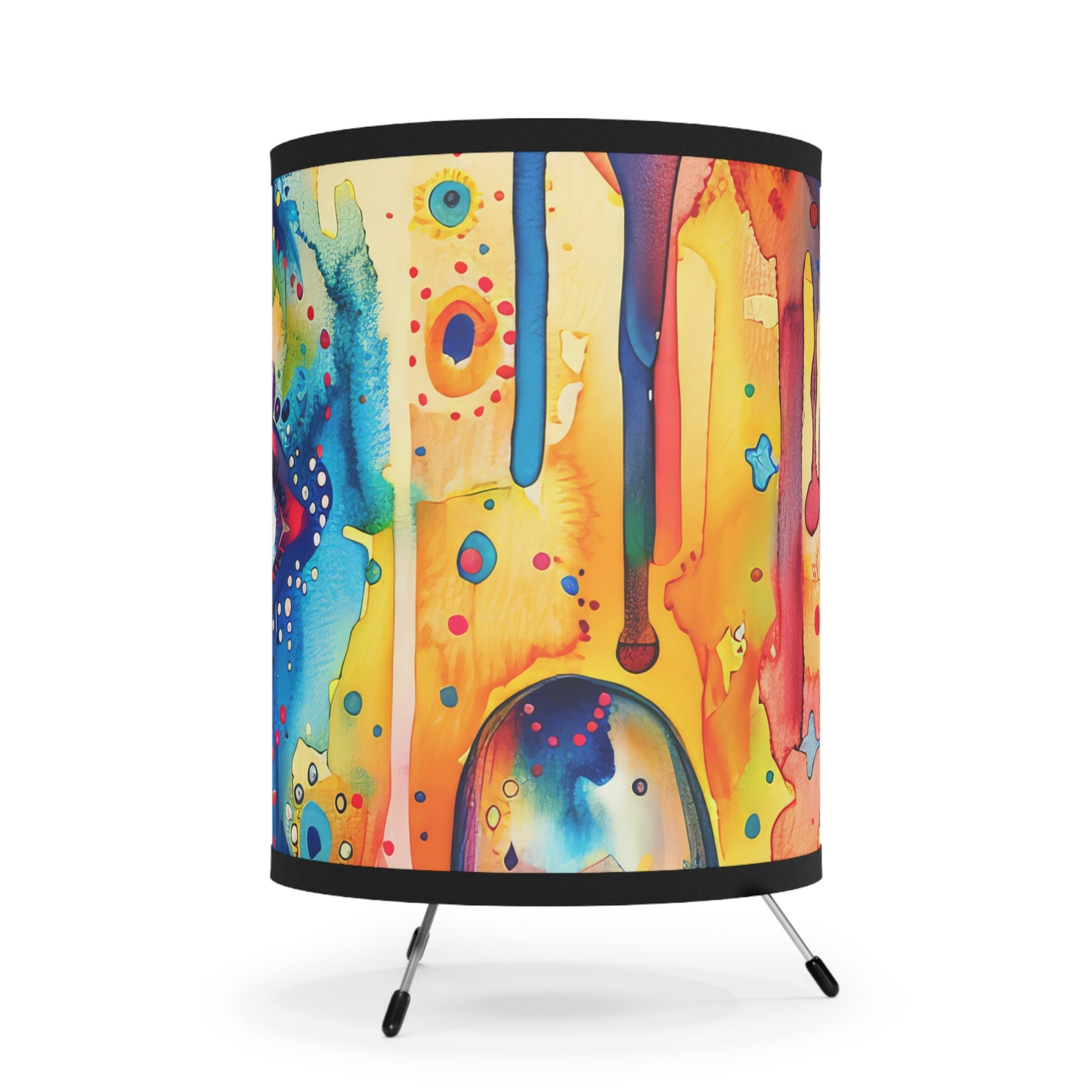 Hamsa Jewelburst-. Modern Tripod Lamp