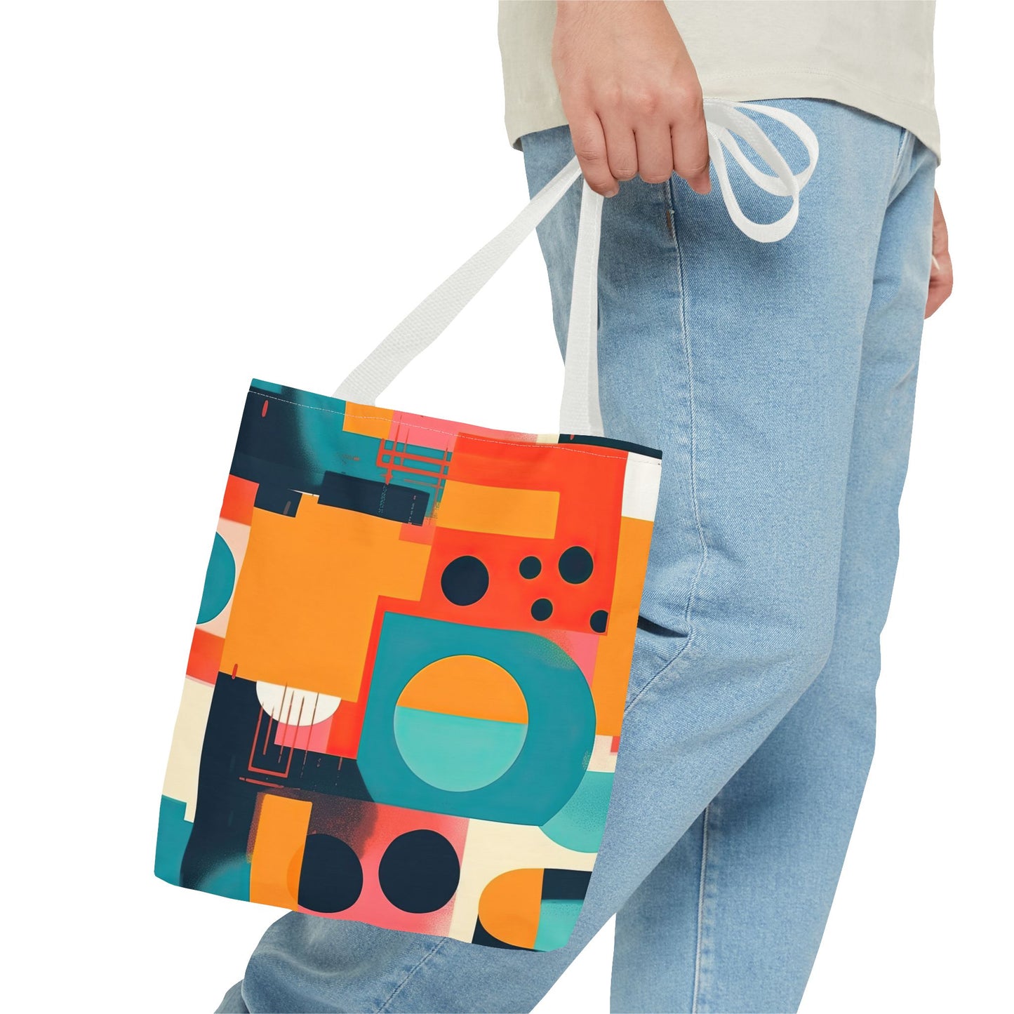 Neon Echoes. Tote Bag for Everyday Use