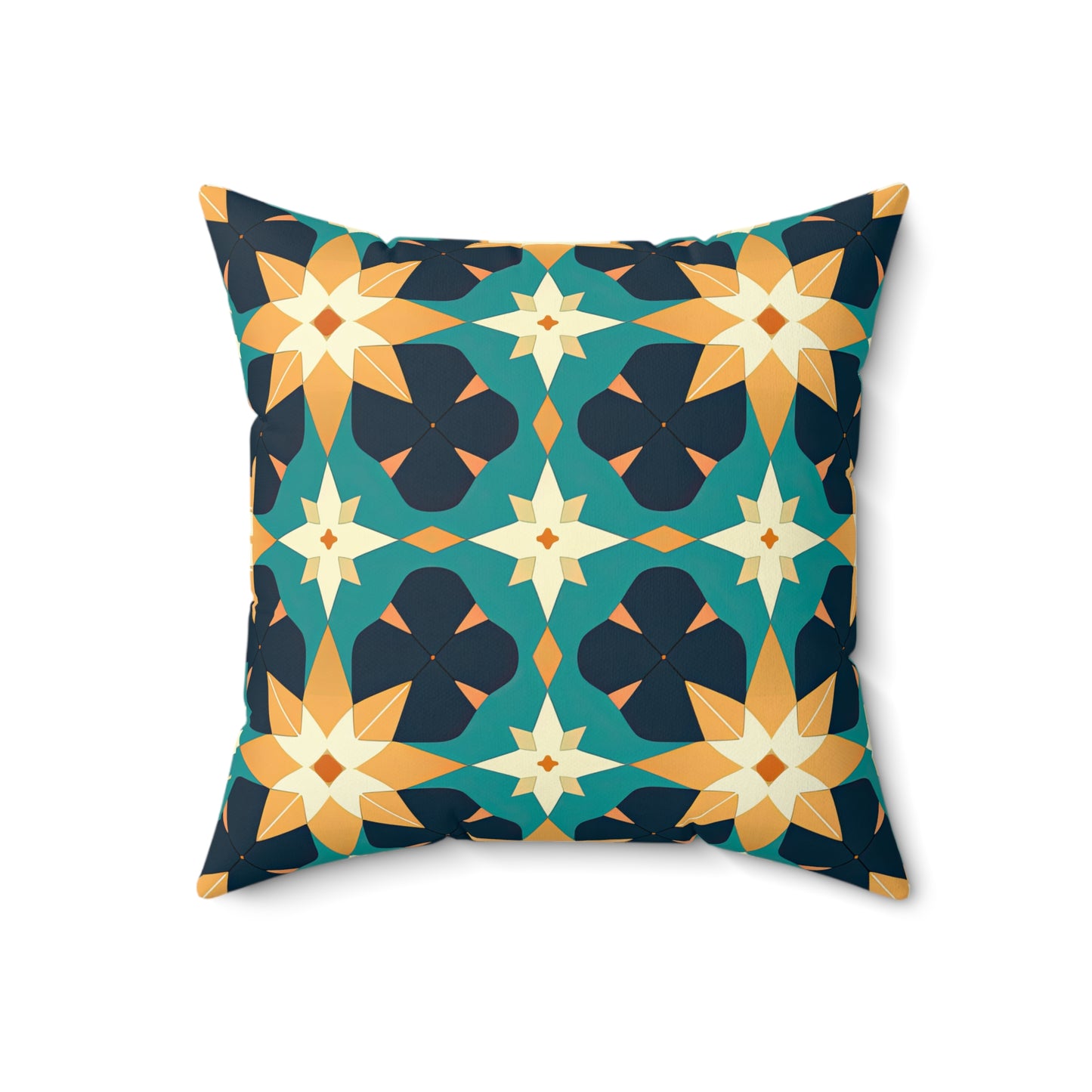 Kasbah Kaleidoscope . Spun Polyester Square Pillow