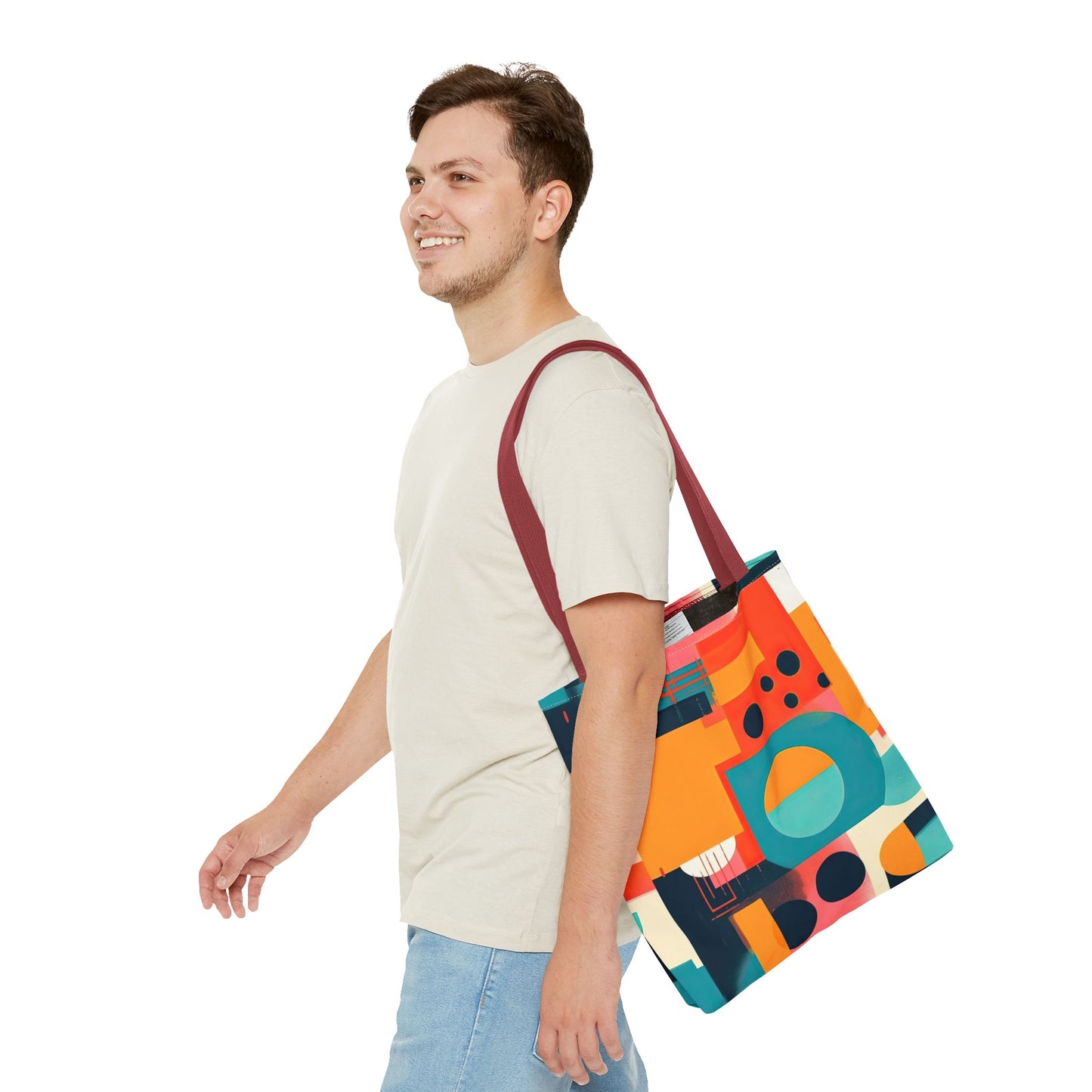 Neon Echoes. Tote Bag for Everyday Use