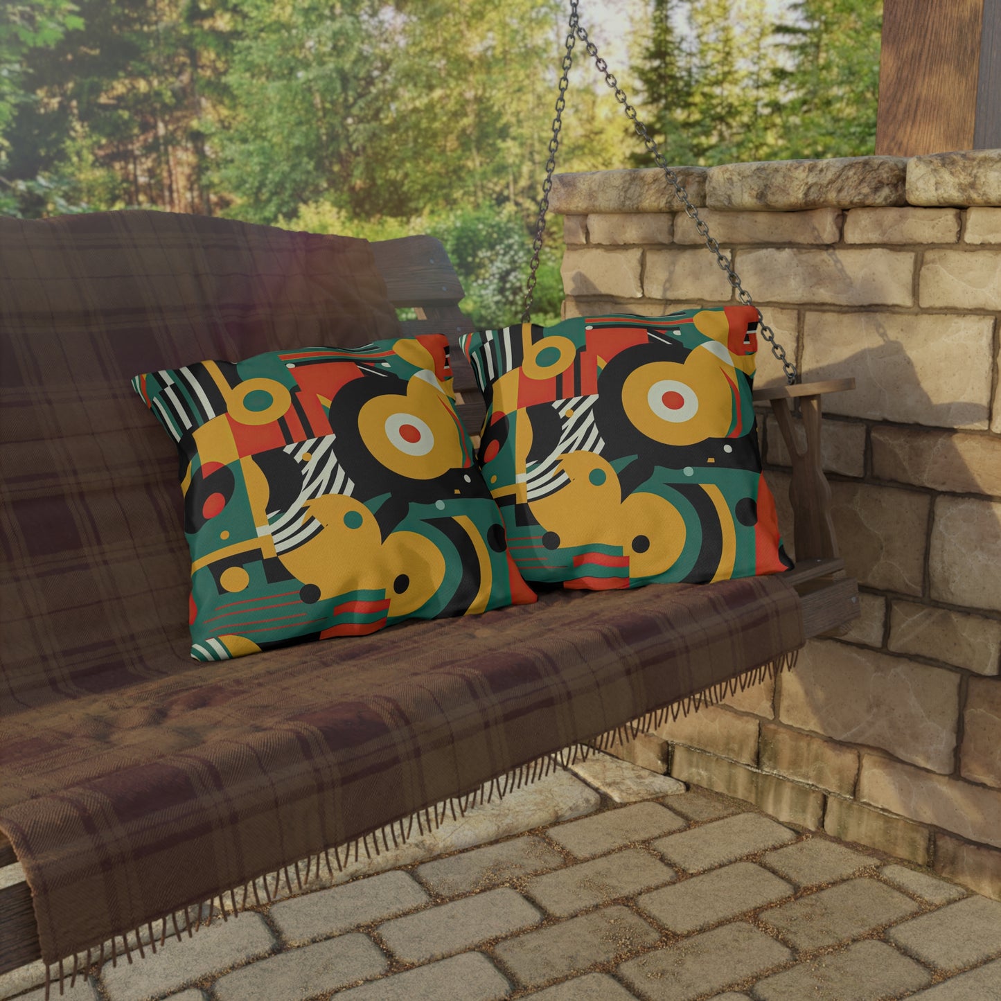 Galactic Groove. Outdoor Pillows