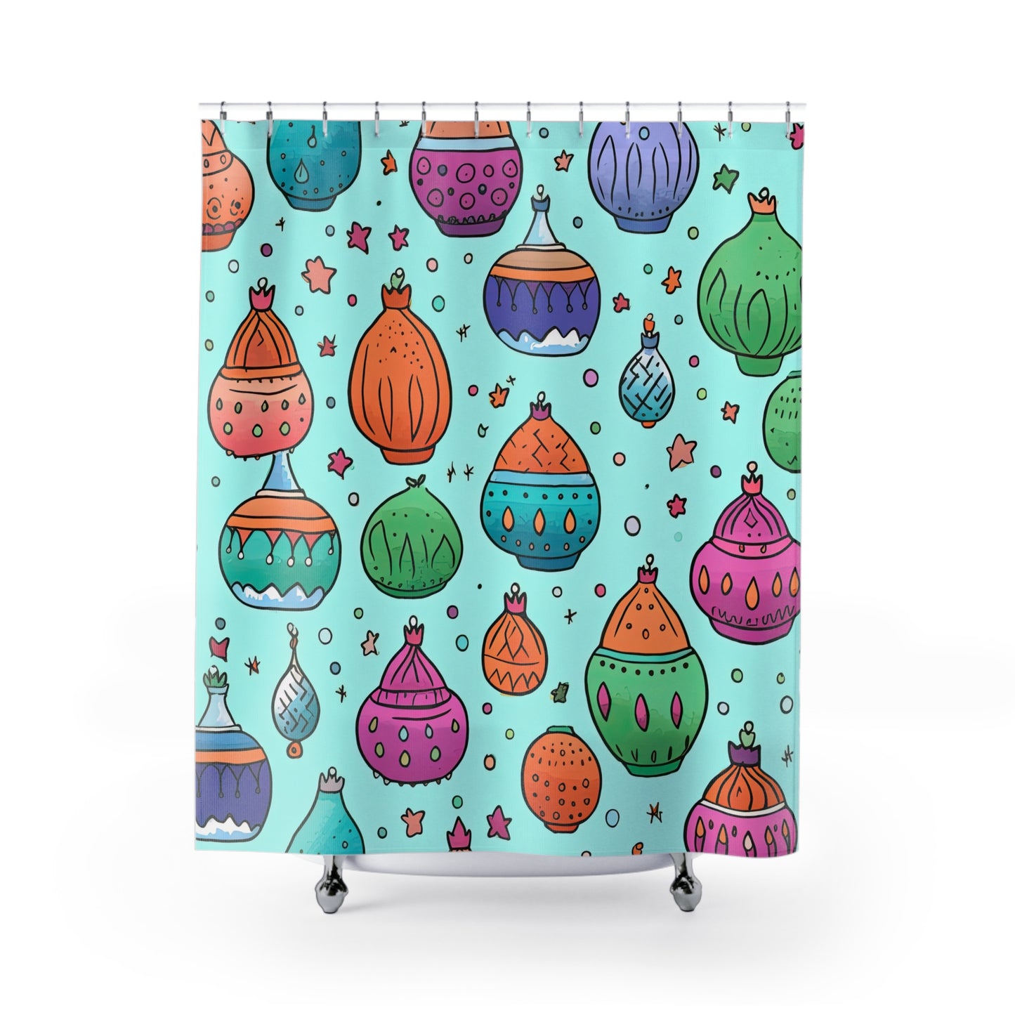 Nomad's Nirvana Nocturne . Shower Curtains