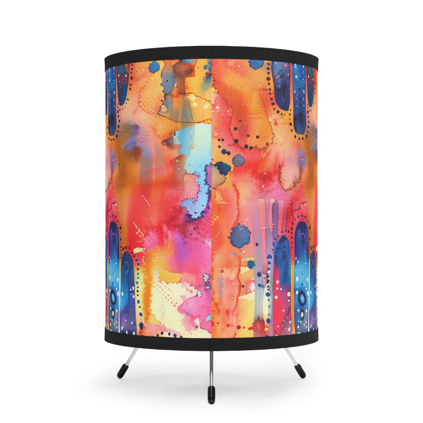 Chromatic Protector Hamsa -. Modern Tripod Lamp