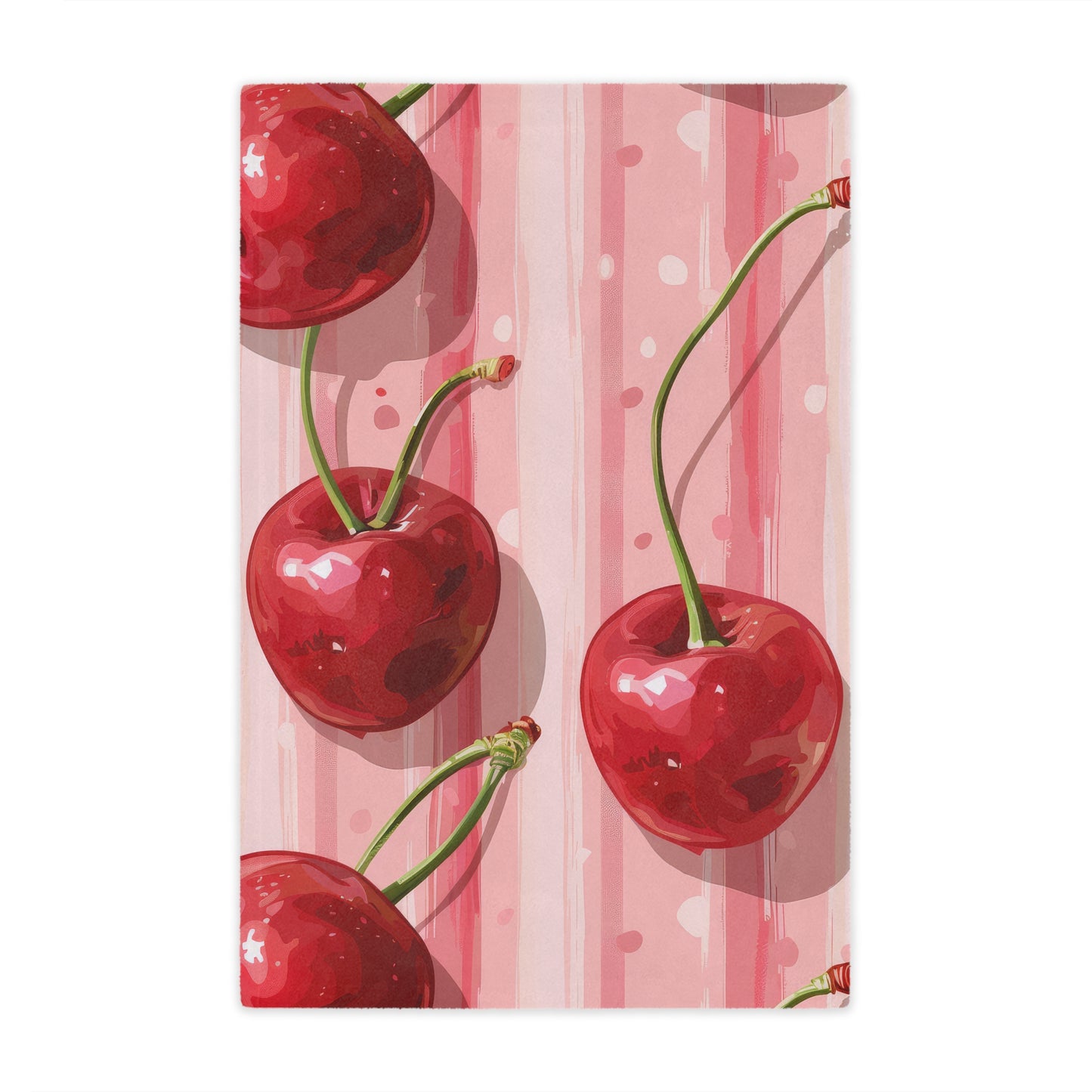 Sleek Cherry. Cozy Artistic Microfiber Blanket -