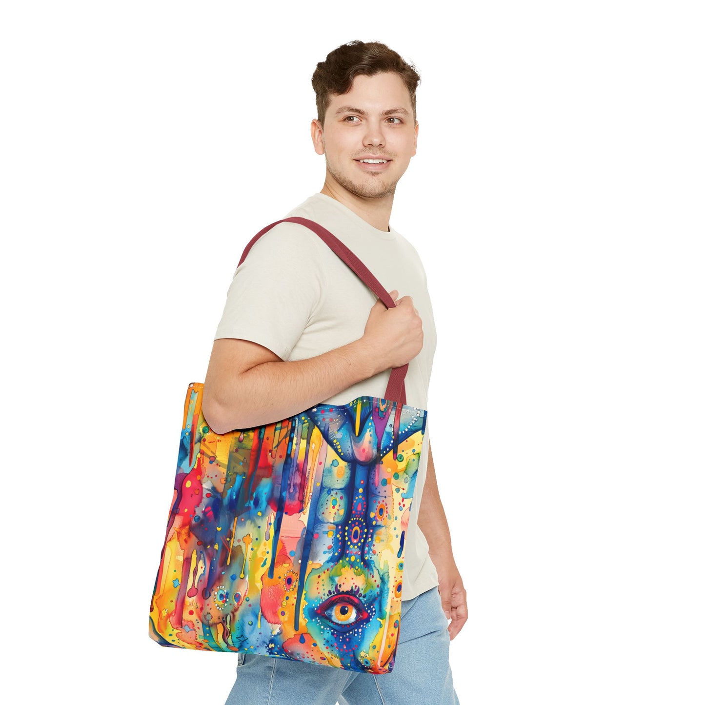 Hamsa Jewel burst. Tote Bag for Everyday Use