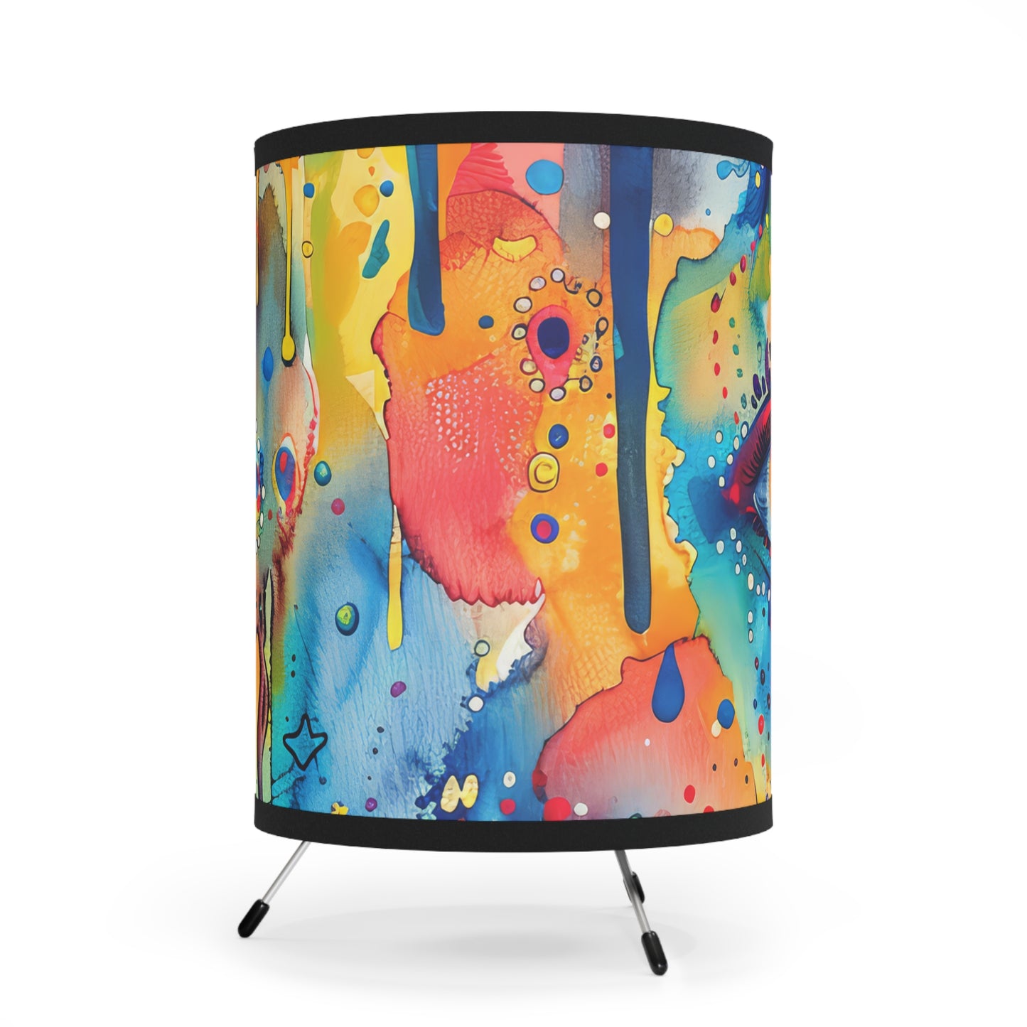 Hamsa Jewelburst-. Modern Tripod Lamp