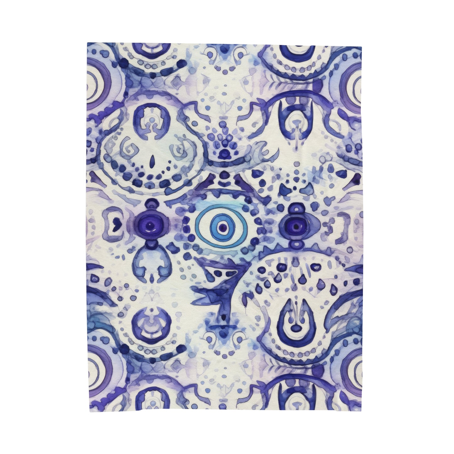 Velveteen Plush Blanket. Hamsa Enigma