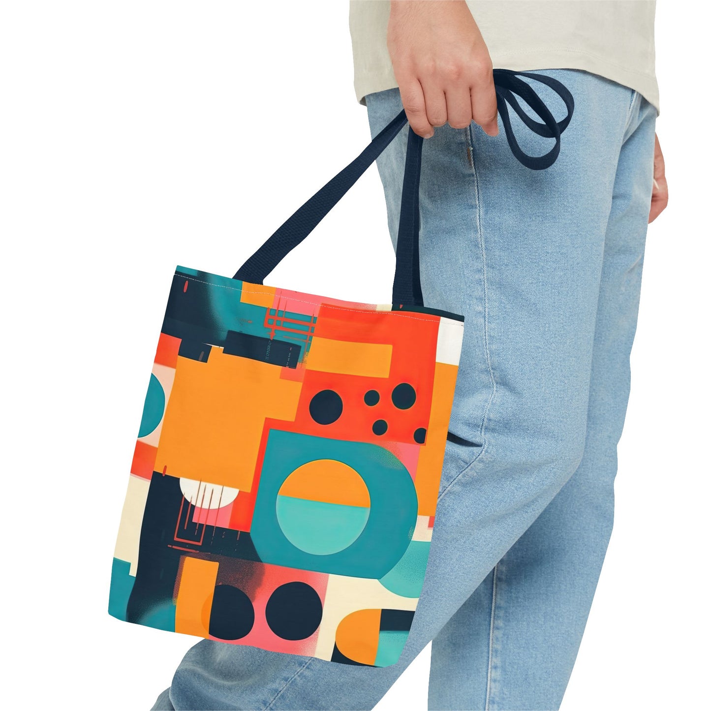 Neon Echoes. Tote Bag for Everyday Use