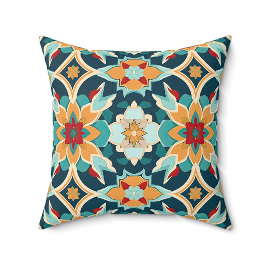 Serenade in Souk. Spun Polyester Square Pillow