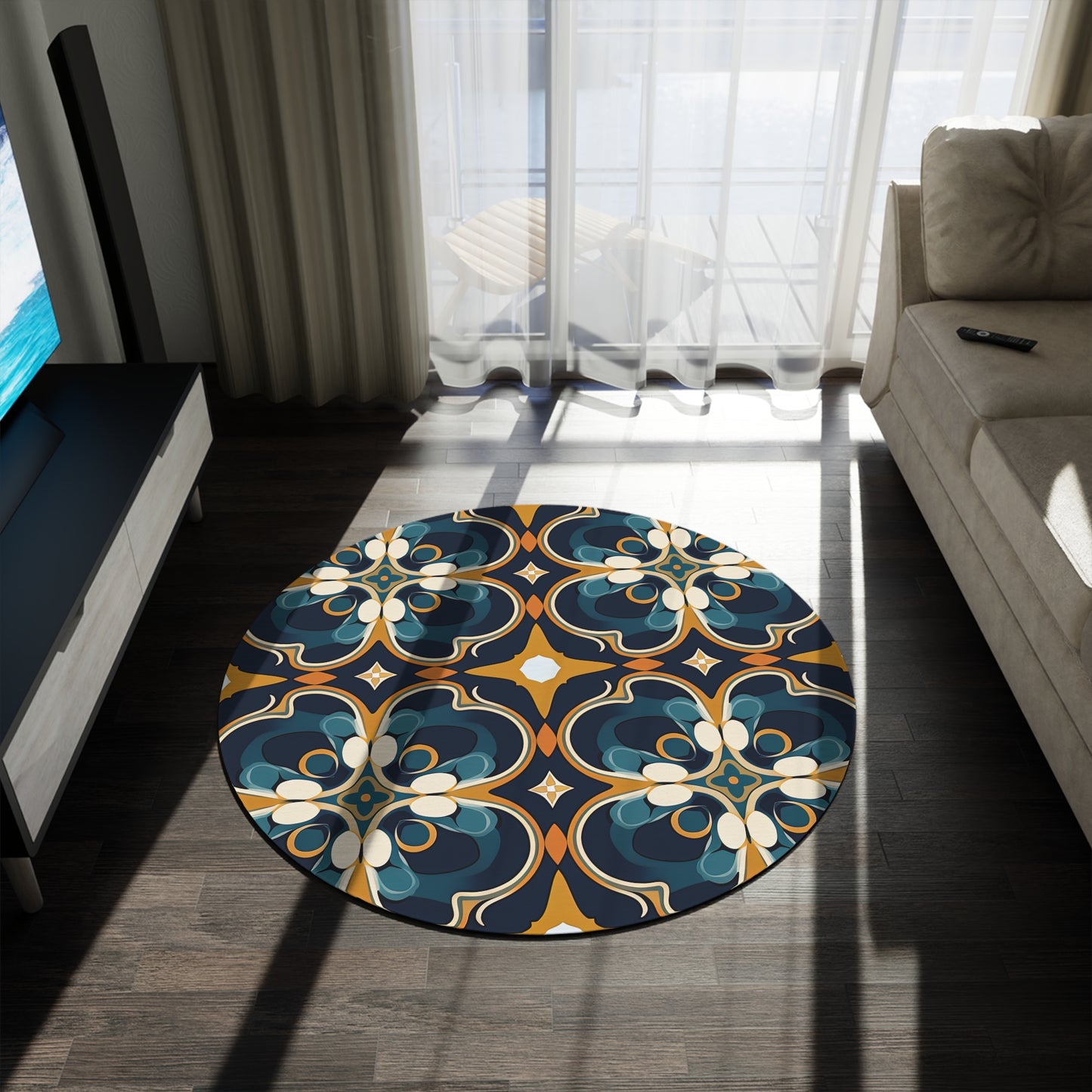 Spice Market Sonata.Round Rug