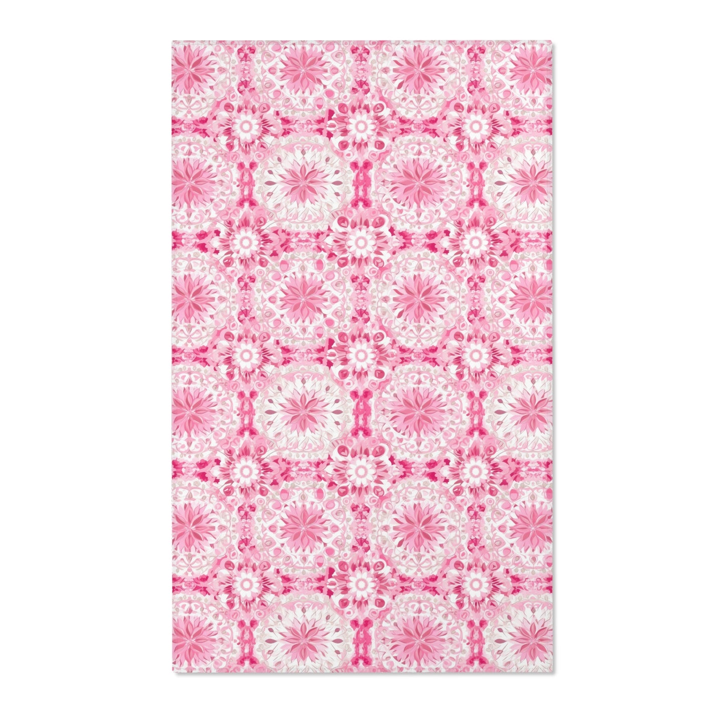 Pink & White Area Rug