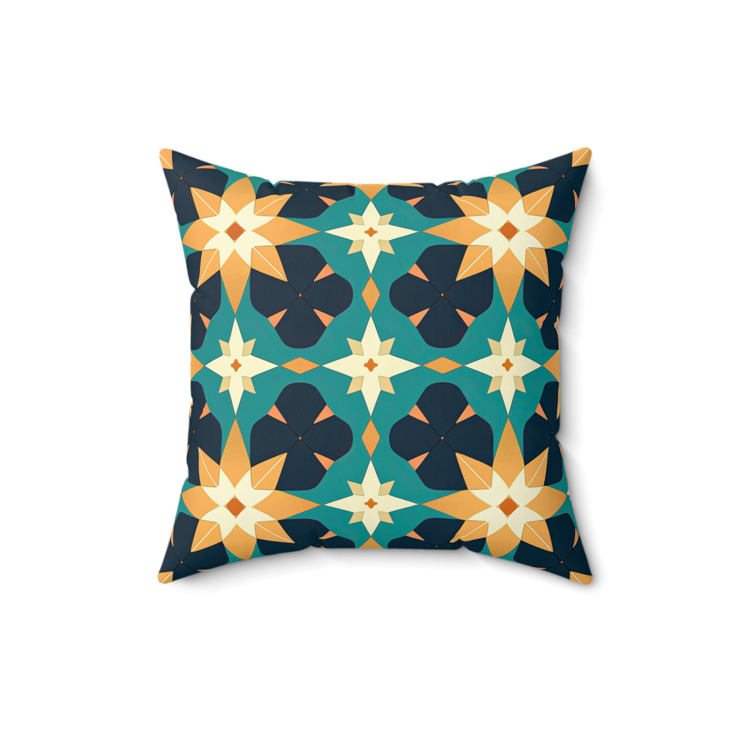 Kasbah Kaleidoscope . Spun Polyester Square Pillow