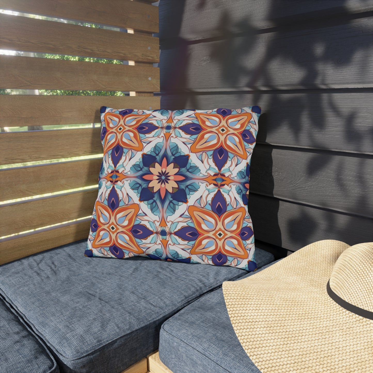 Moroccan Moonlight Sonata . Outdoor Pillows