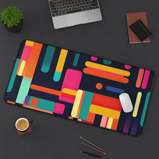 Cybernetic Nostalgia . Desk Mat - Stylish Office Organizer