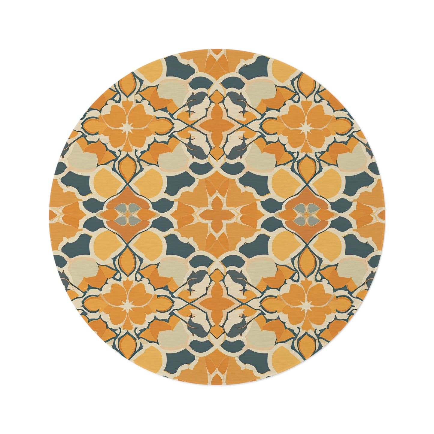 Desert Rose Rhapsody .Round Rug