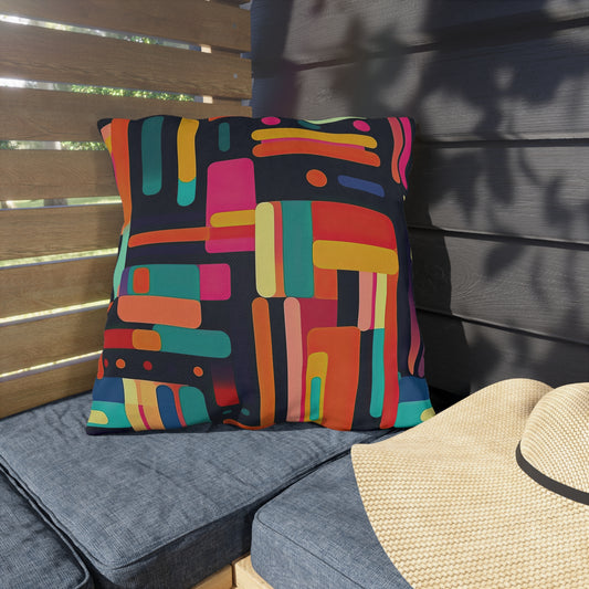 Cybernetic Nostalgia .Outdoor Pillows