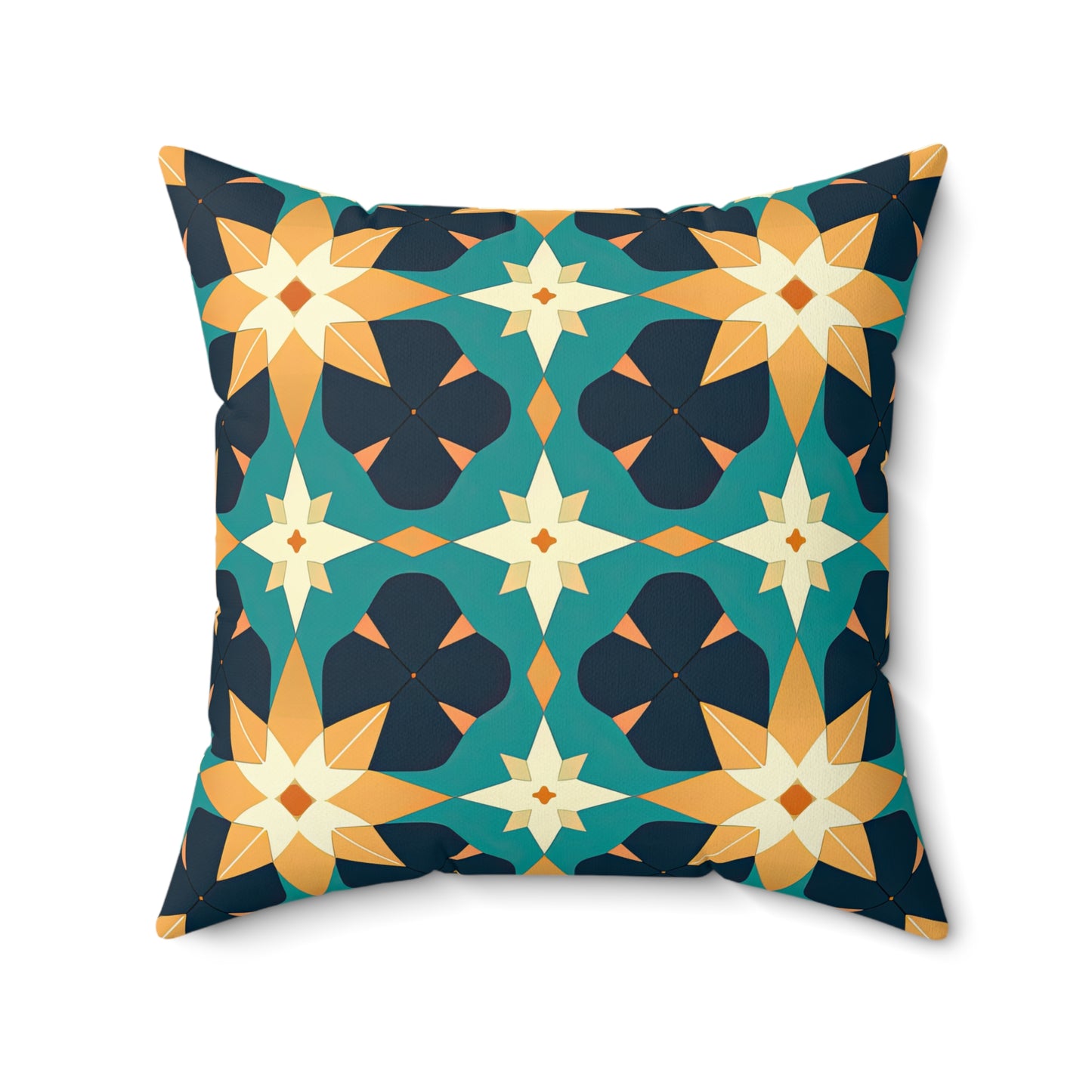 Kasbah Kaleidoscope . Spun Polyester Square Pillow