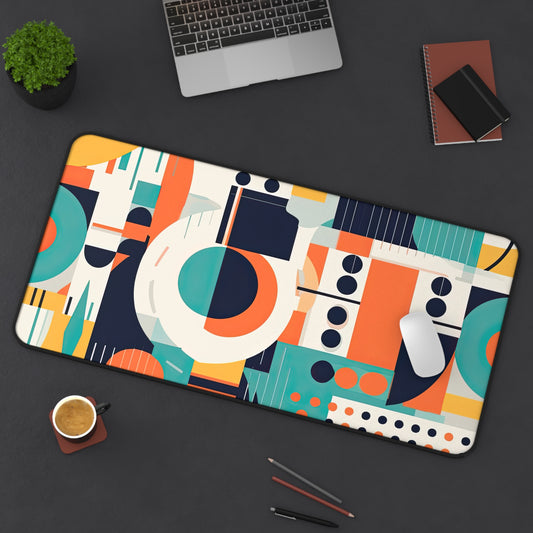 Echoes of the Analog Future. Desk Mat - Stylish Office Organizer
