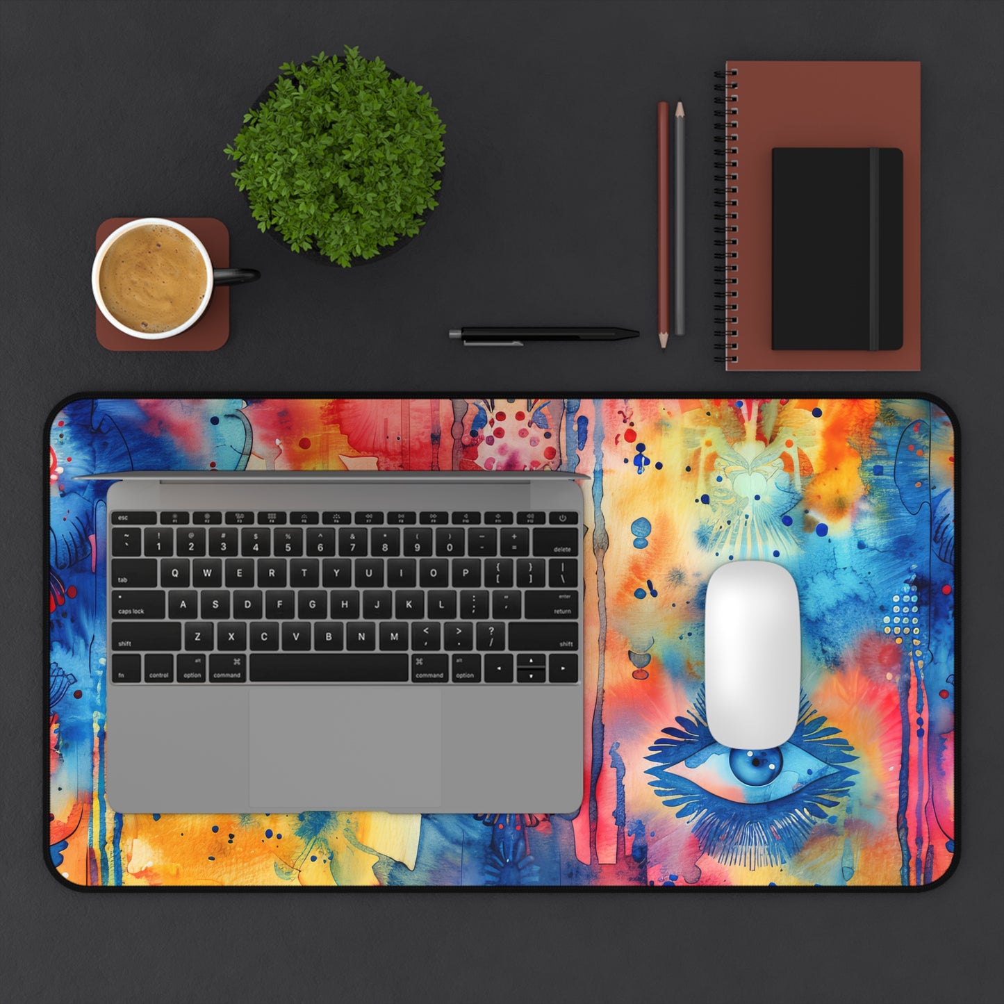 Brilliant Bliss Hamsa. Desk Mat - Stylish Office Organizer