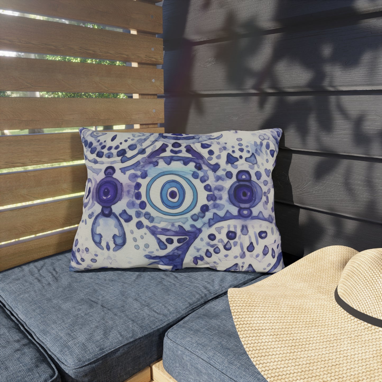 Hamsa Enigma. Outdoor Pillows