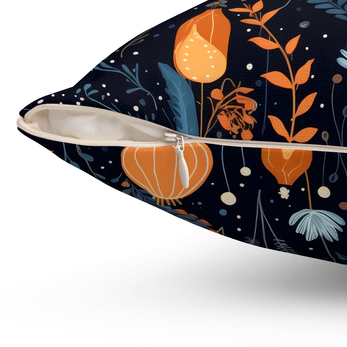 Whimsical Floral- Decorative Spun Polyester Cushion