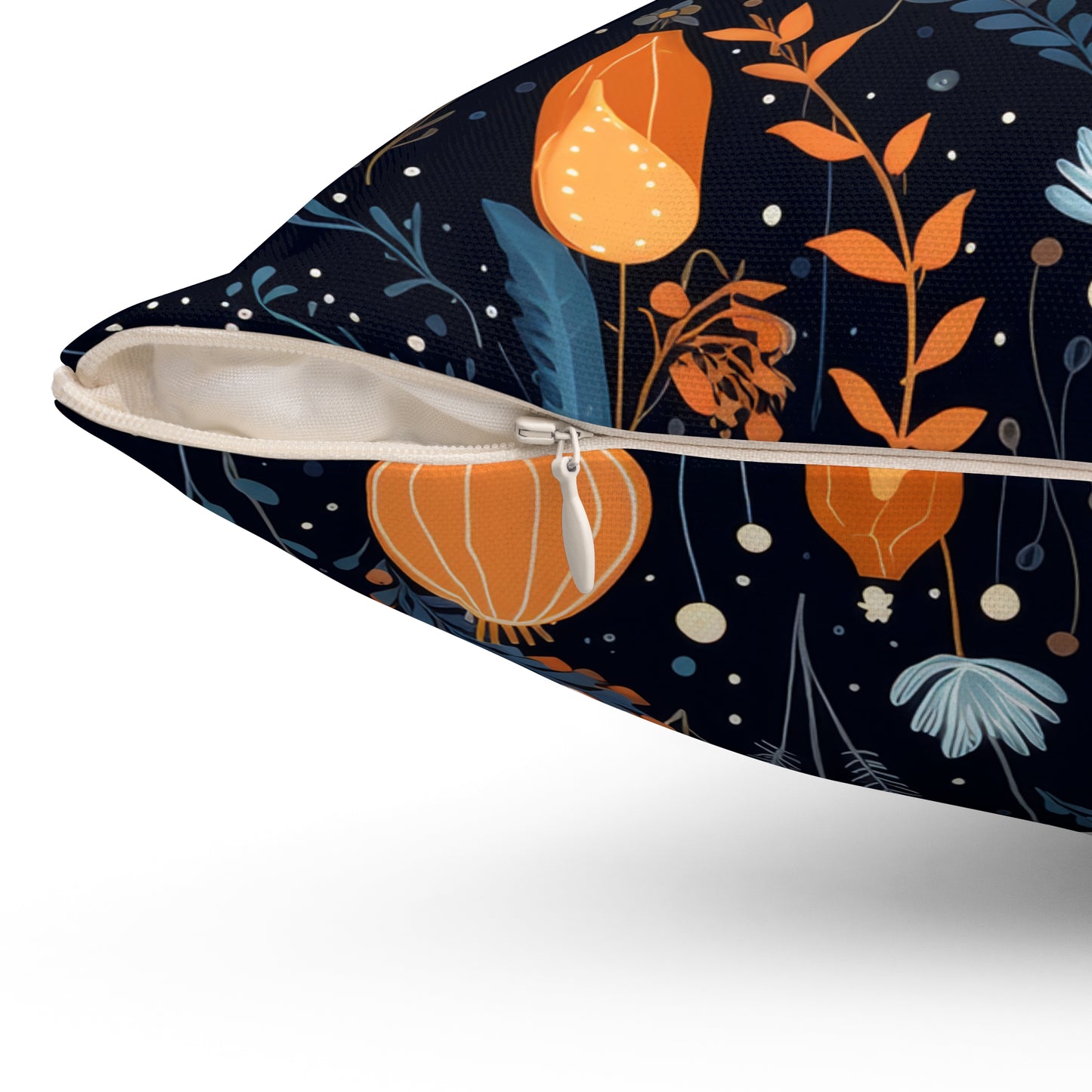 Whimsical Floral- Decorative Spun Polyester Cushion