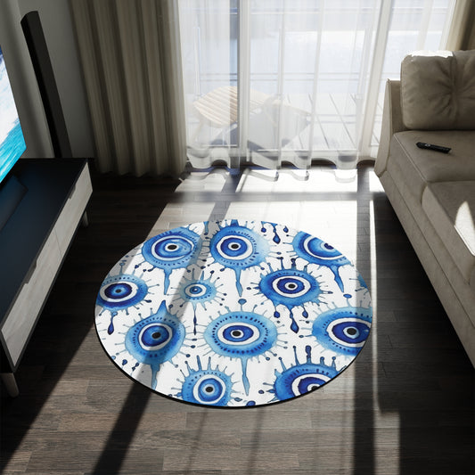 Evil Eye CryRound Rug