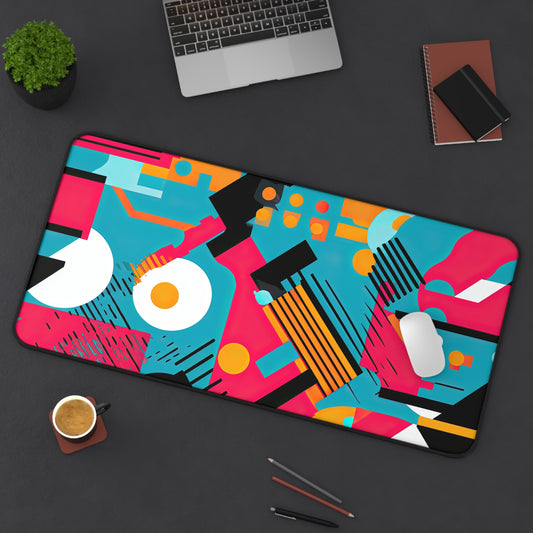 Copy of Technicolor Dreamscape. Desk Mat - Stylish Office Organizer