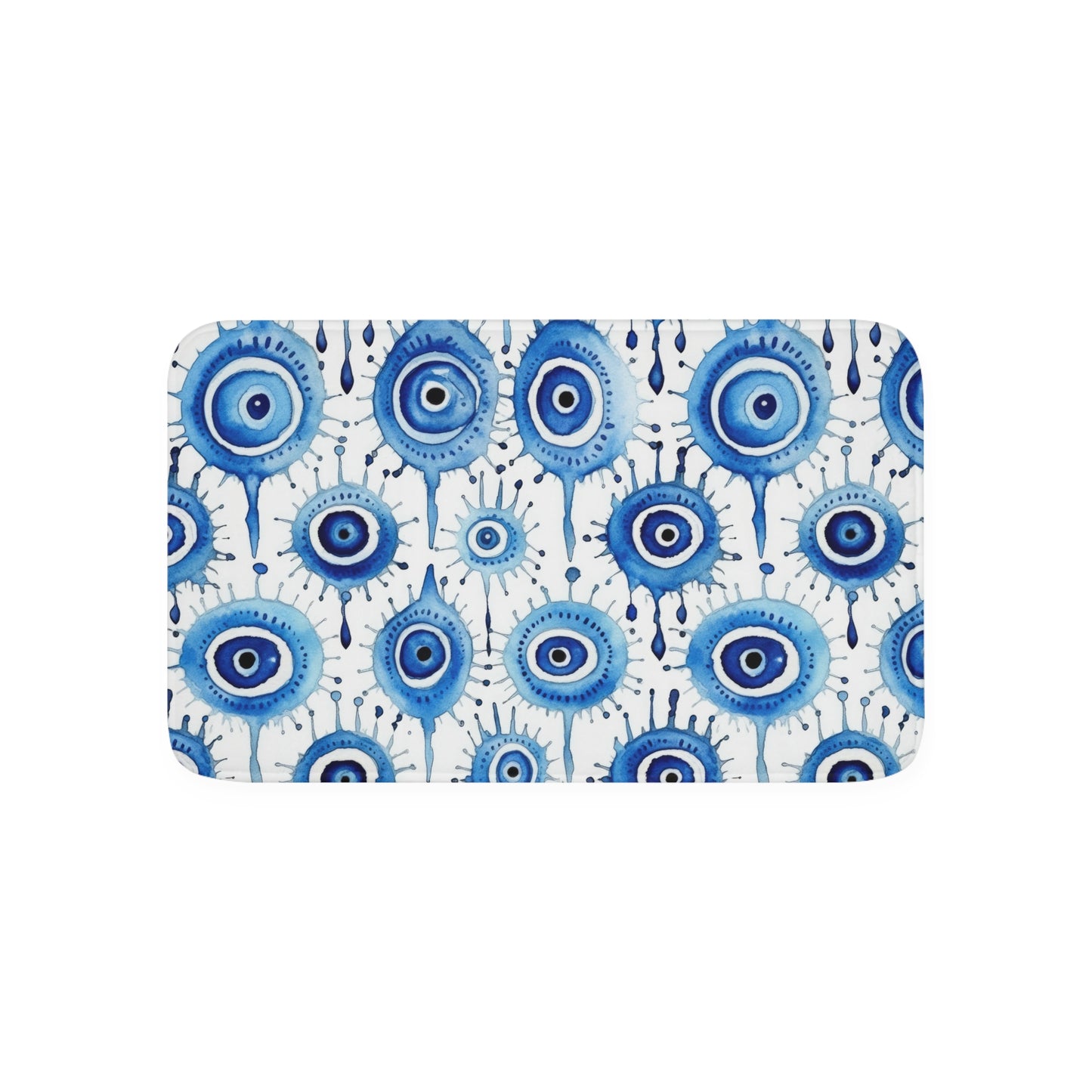 Evil Eye Cry. Memory Foam Bath Mat