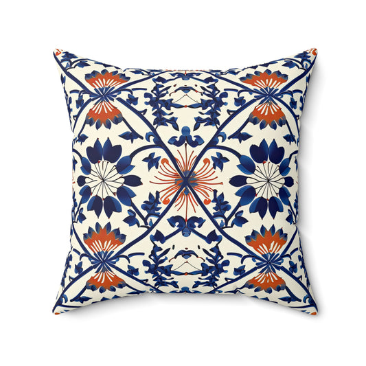 Berber Bliss Ballet. Spun Polyester Square Pillow