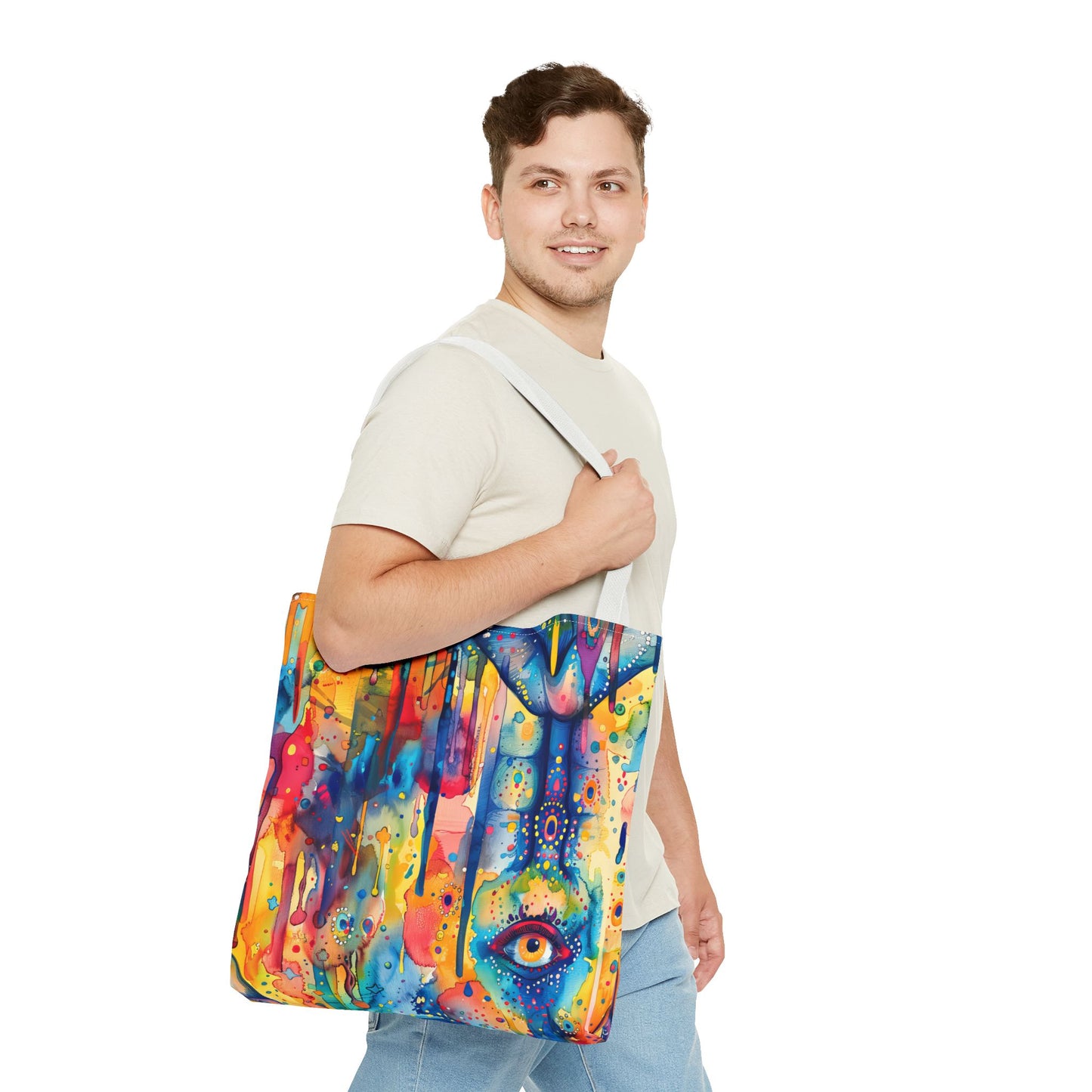 Hamsa Jewel burst. Tote Bag for Everyday Use