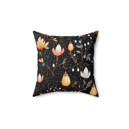 Whimsical Night Decorative Spun Polyester Cushion