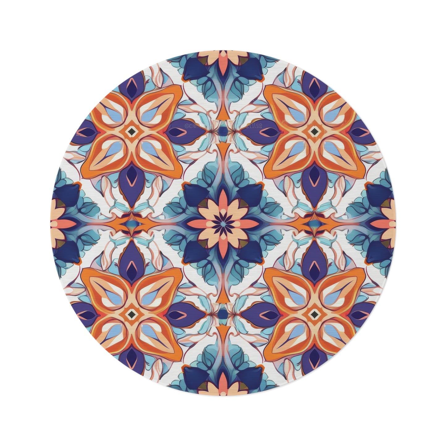 Moroccan Moonlight Sonata. Round Rug