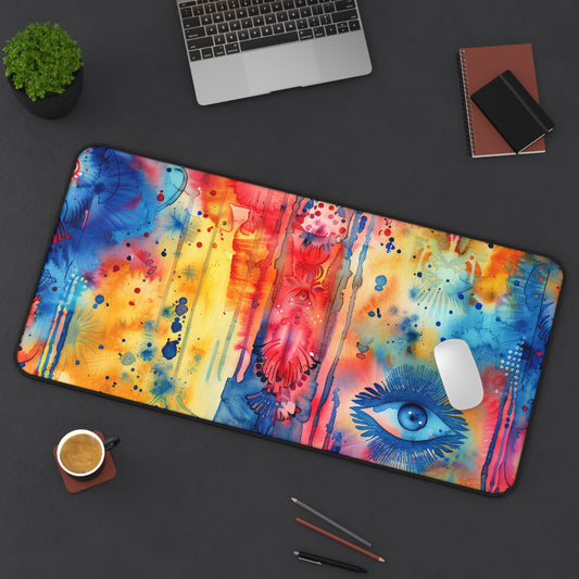 Brilliant Bliss Hamsa. Desk Mat - Stylish Office Organizer