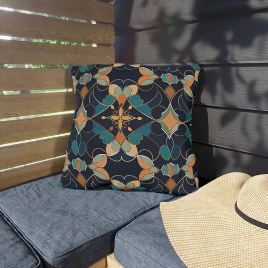 Moroccan Midnight . Outdoor Pillows