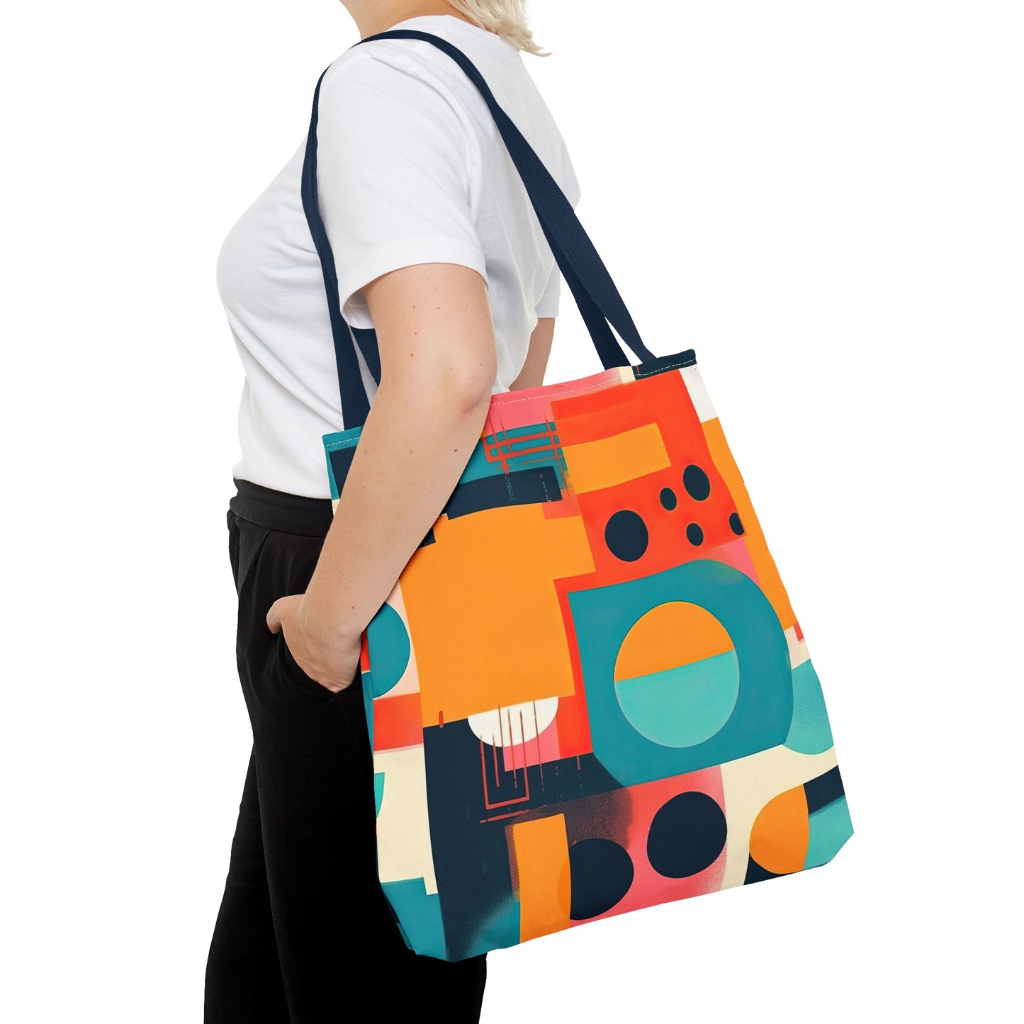Neon Echoes. Tote Bag for Everyday Use