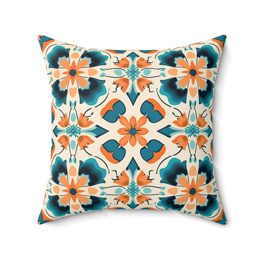 Meditative Medina Montage . Spun Polyester Square Pillow