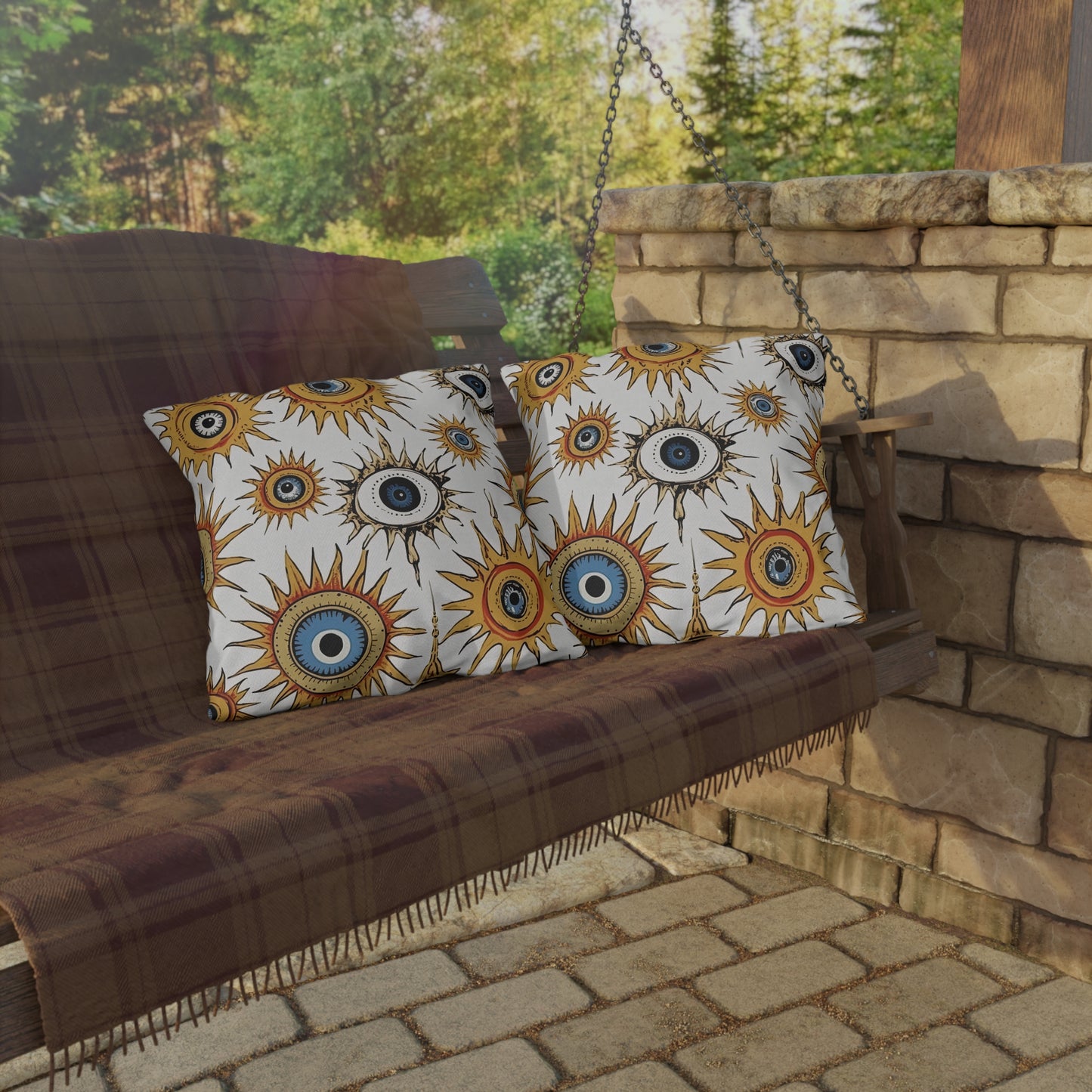 Ethereal Eyeful. Outdoor Pillows